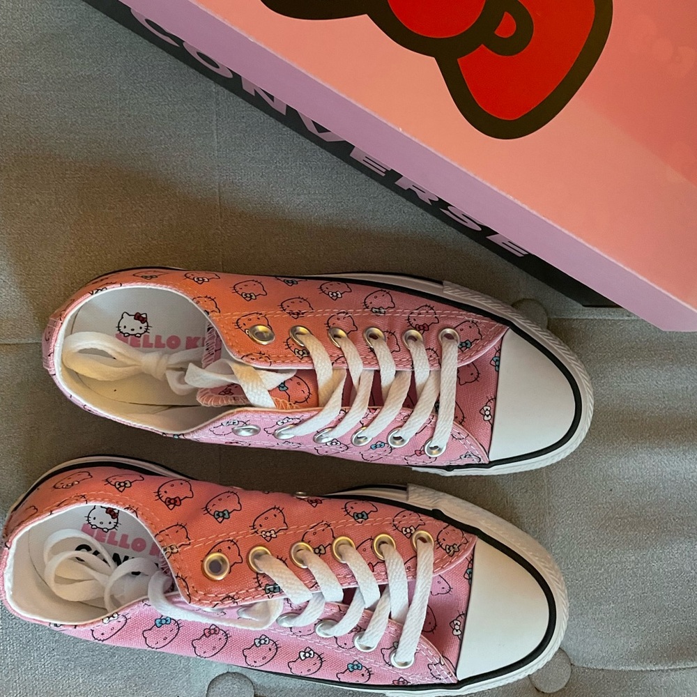 Converse x Sanrio Hello Kitty pink sneakers